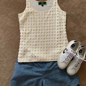 C. Wonder ivory off white tank top size small